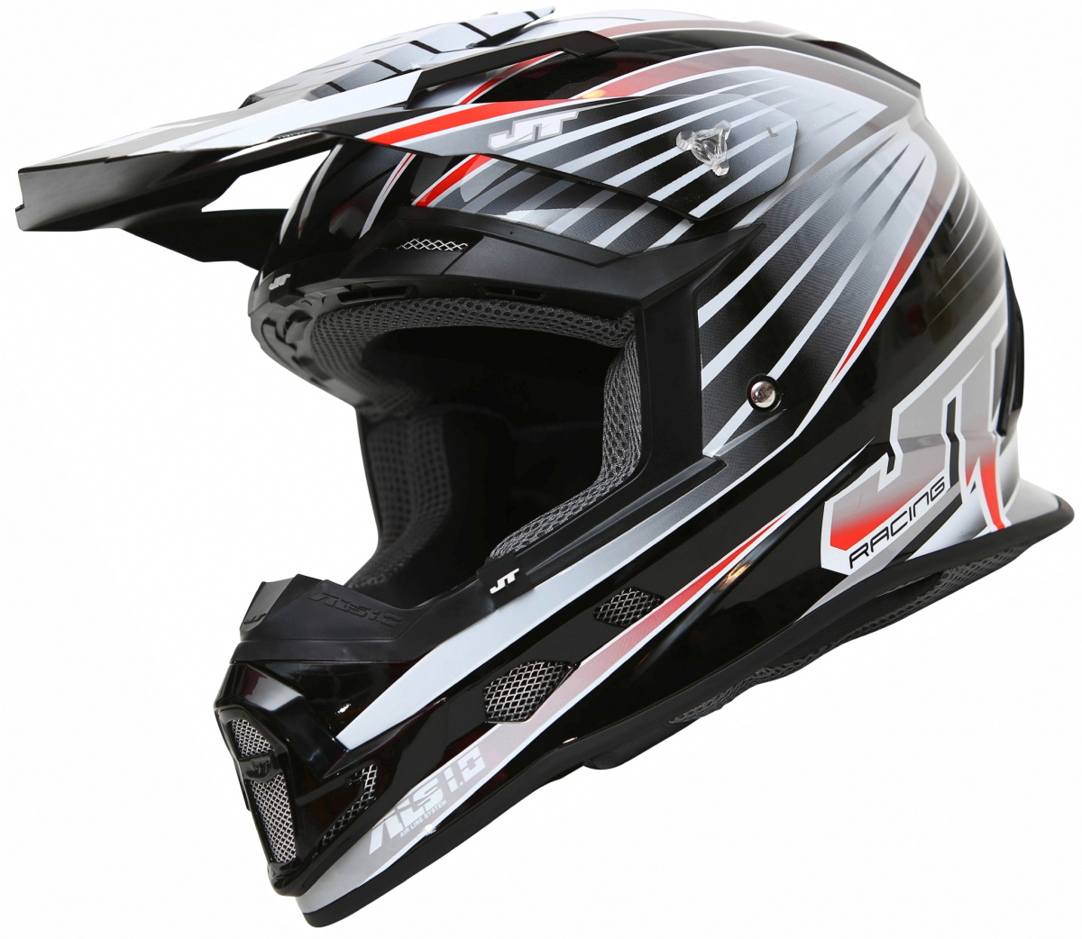 Шлем кросс JT Racing ALS 1.0 black/grey